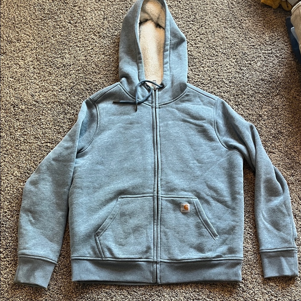 Fleece lined full zip Carhartt hoodie